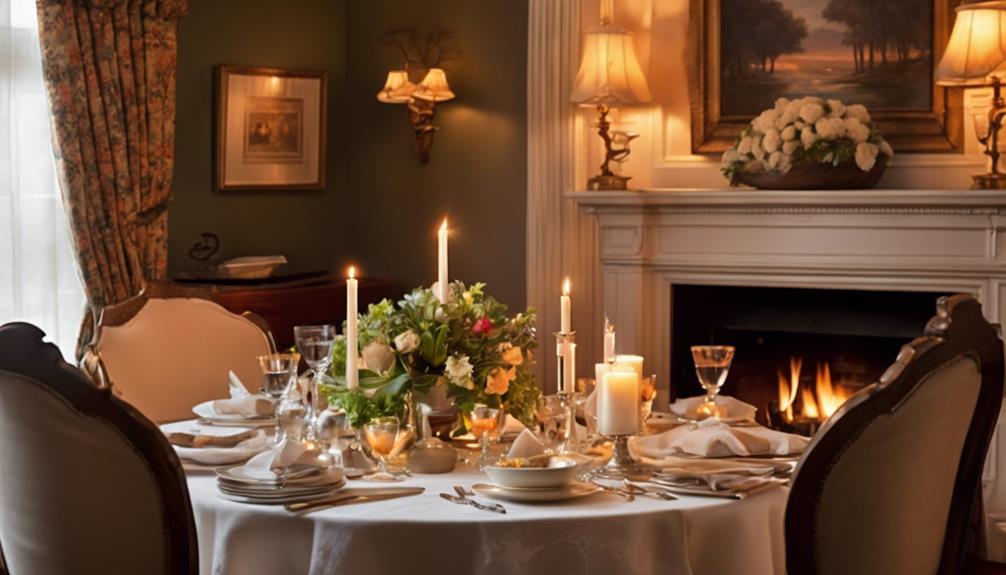 romantic dinner at home