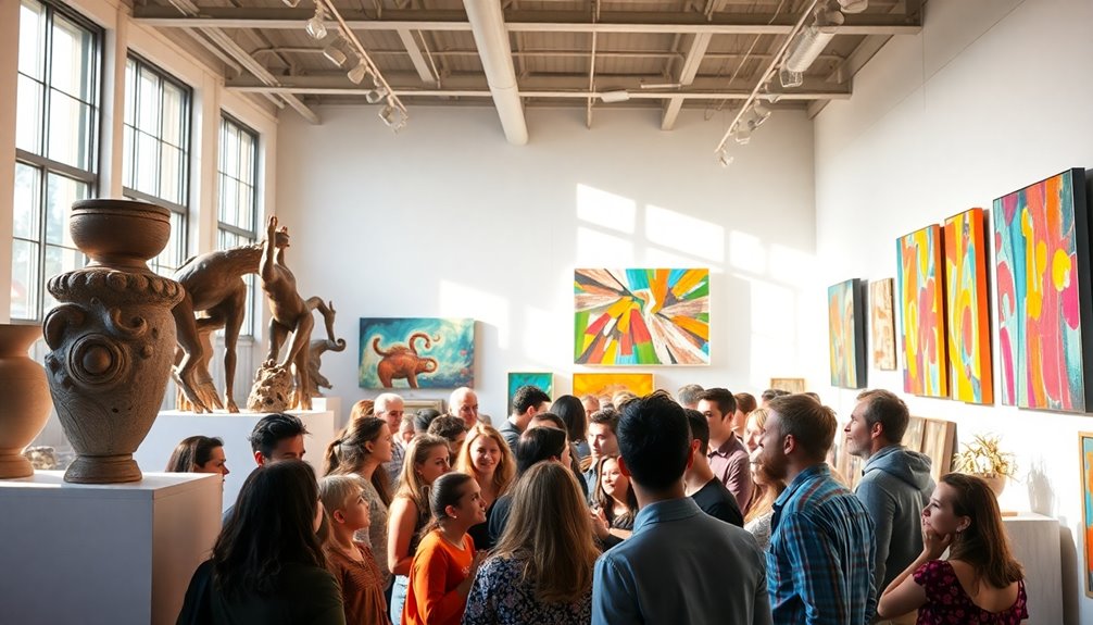 diverse mediums attract interest